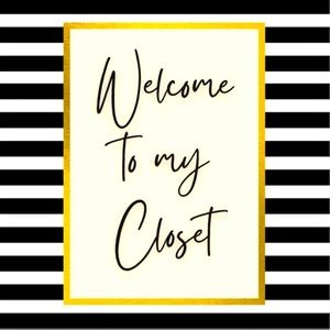 Welcome to my closet!